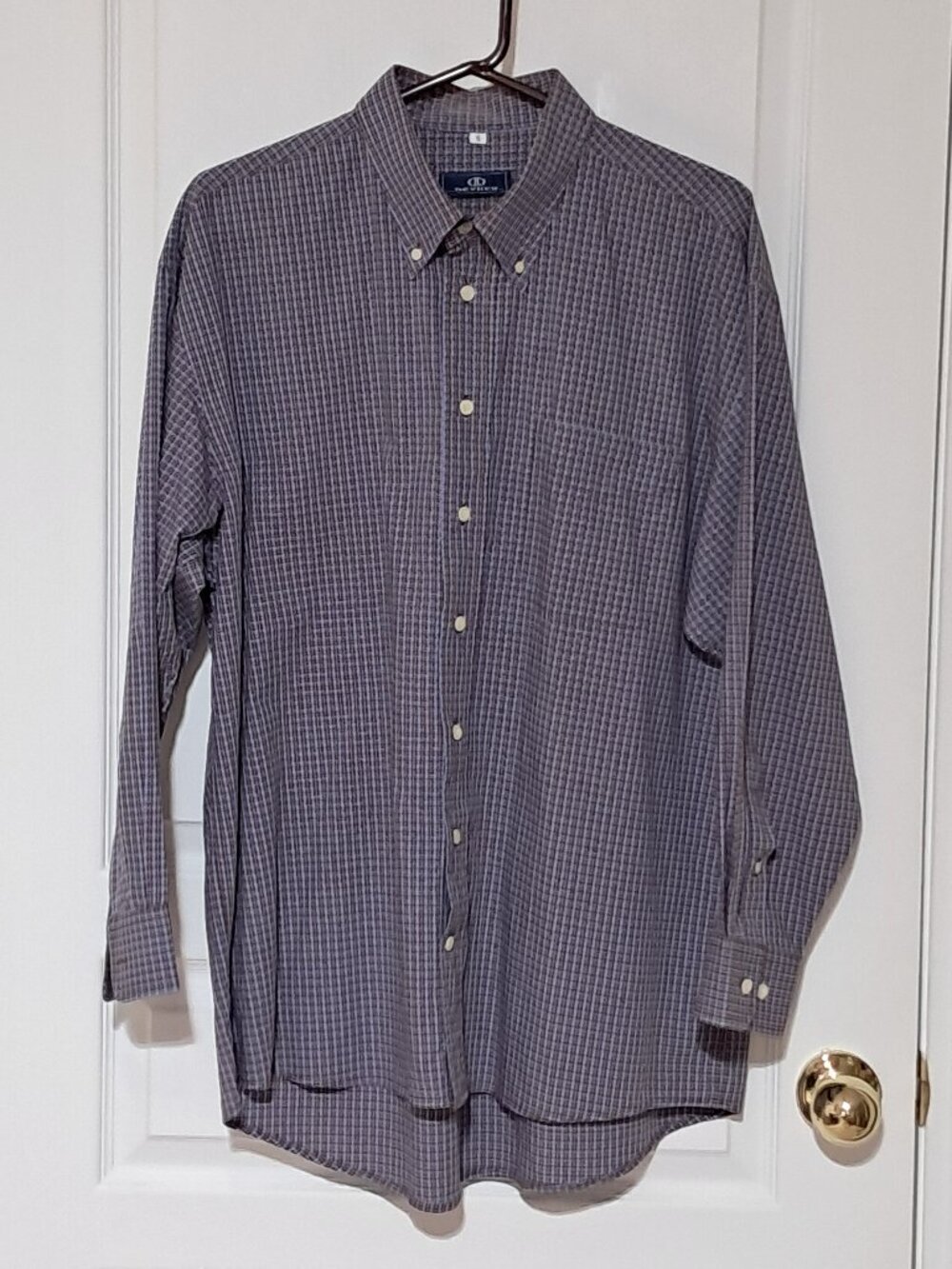 DEVRED Blue Checked Long Sleeve Shirt Size 5 / Large